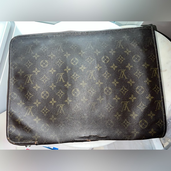 PROJECT PIECE Vintage Louis Vuitton Document Bag - Dark Brown Monogram - Picture 2 of 16